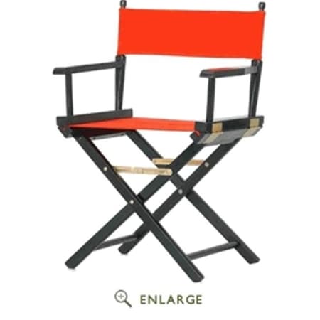 Casual Home Casual Home 200-02-021-19 18 in. Directors Chair Black Frame with Orange Canvas 200-02/021-19